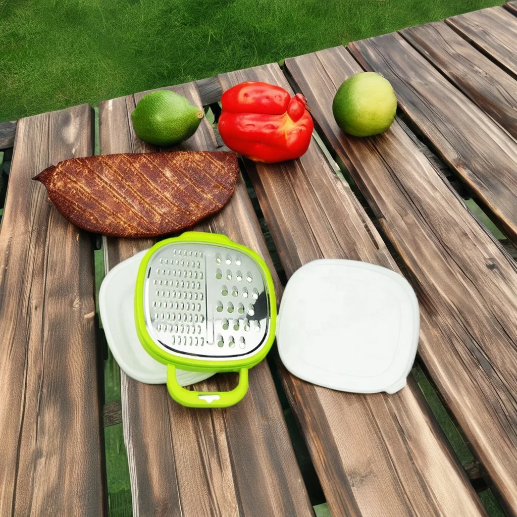 Food Grade Multifunction Stainless Steel 3 In 1 Lemon Zester Cheese Julienne Vegetable Grater