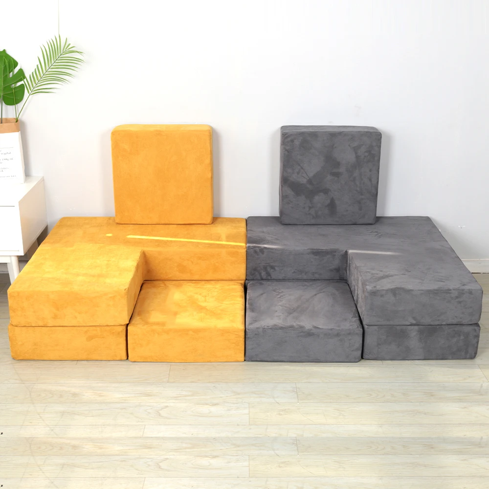 8pcs Hot Selling DIY Sofa Set Adjustable Metal Sofa modern modular Living Room L/I/U-shape Sofa furniture sectional sofa