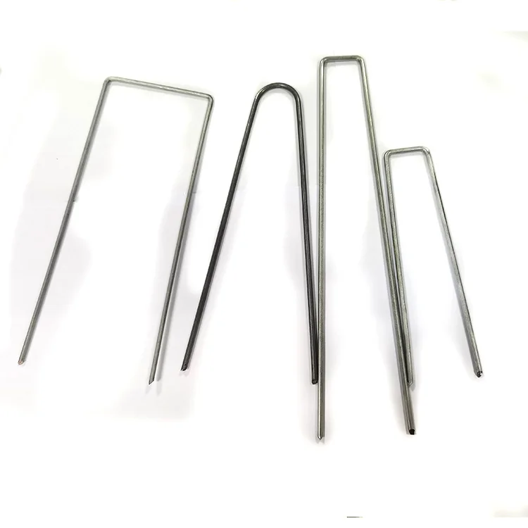 Garden Stakes Tent Stakes Galvanized Landscape Staples 11 Gauge Steel Ground Tent Pegs Pins Garden Staples