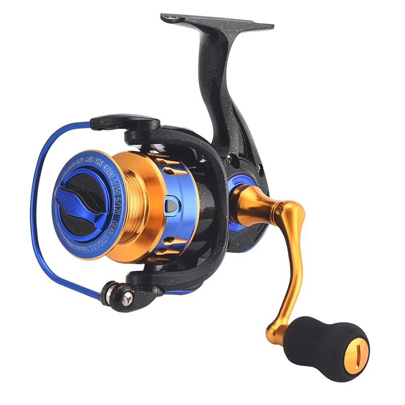 Lightweight aluminum spool metal rotary fishing reel for fresh and sea water