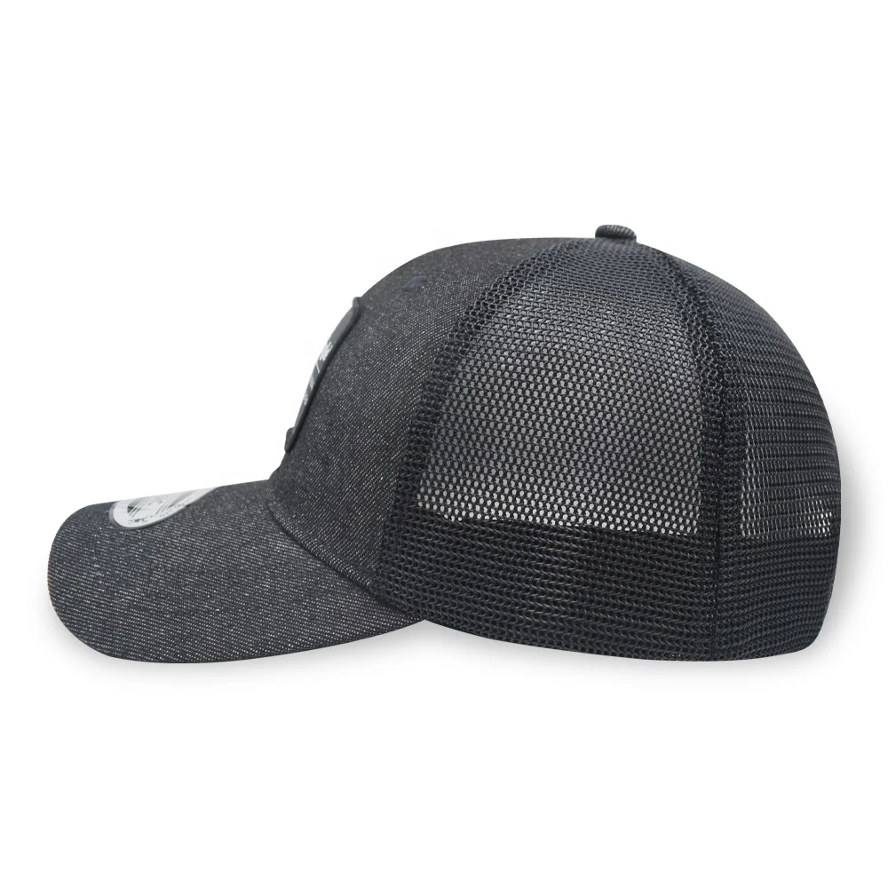 High quality Dubai stylish gorin bros black polyester Net mans embroidered anime fashion 5 panels mesh trucker cap hat