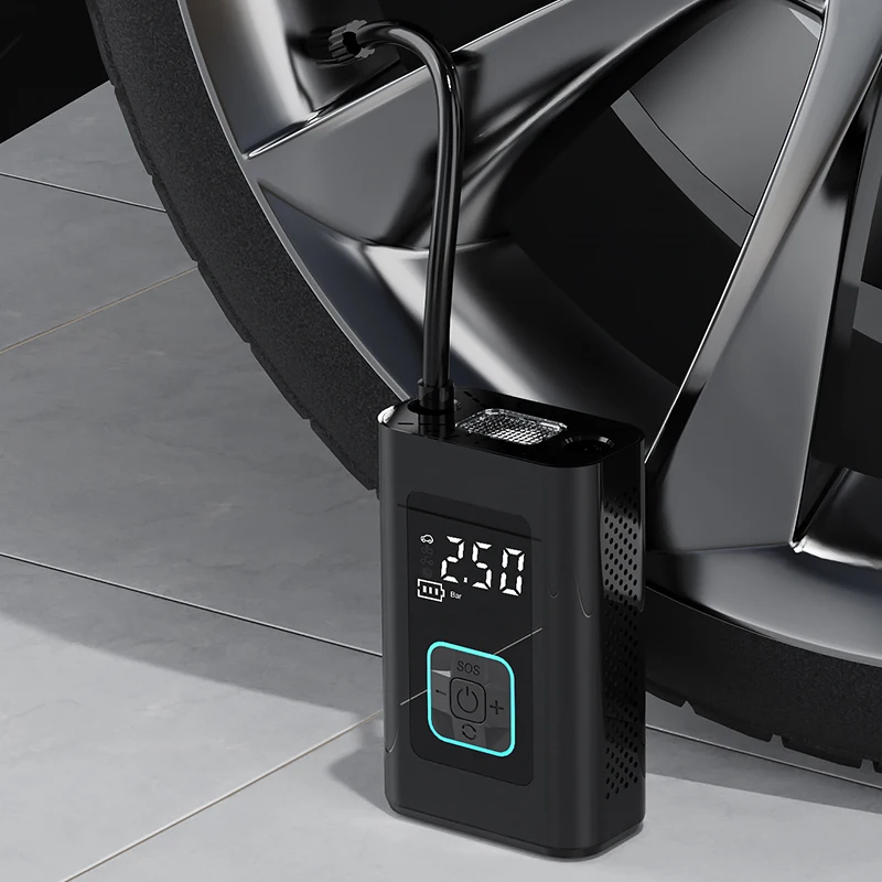 Portable Air Pump Car Tires Air Pump Car Tire Inflator With Pressure Gauge