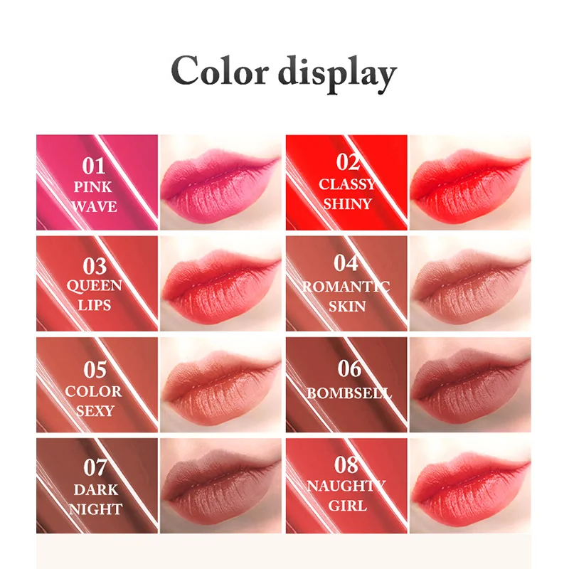 Custom Private Label Waterproof Long Stay Lipsticks Liquid Nude Vegan Velvet Matte Lipgloss