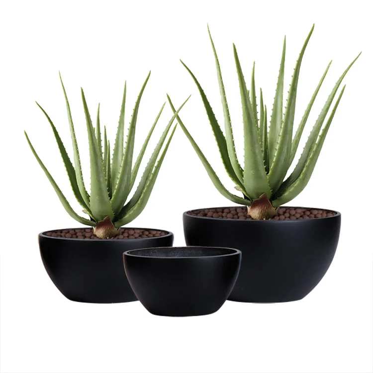 China Superior Round Bowl Quality Modern Fiberglass Round Flower Decorative Vases
