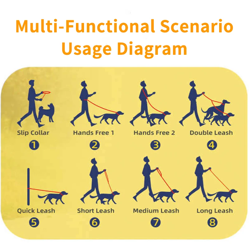 Multifunctional Large Small Puppy Dog Running Belt Waist Leash For Dogs