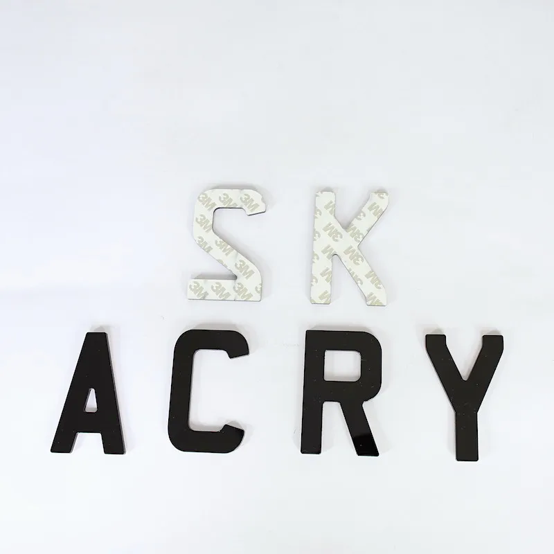 Mirrorized Acrylic Letter UK 4D Laser Cut Letters For Number Plates 3D Customised License Number Car Plate