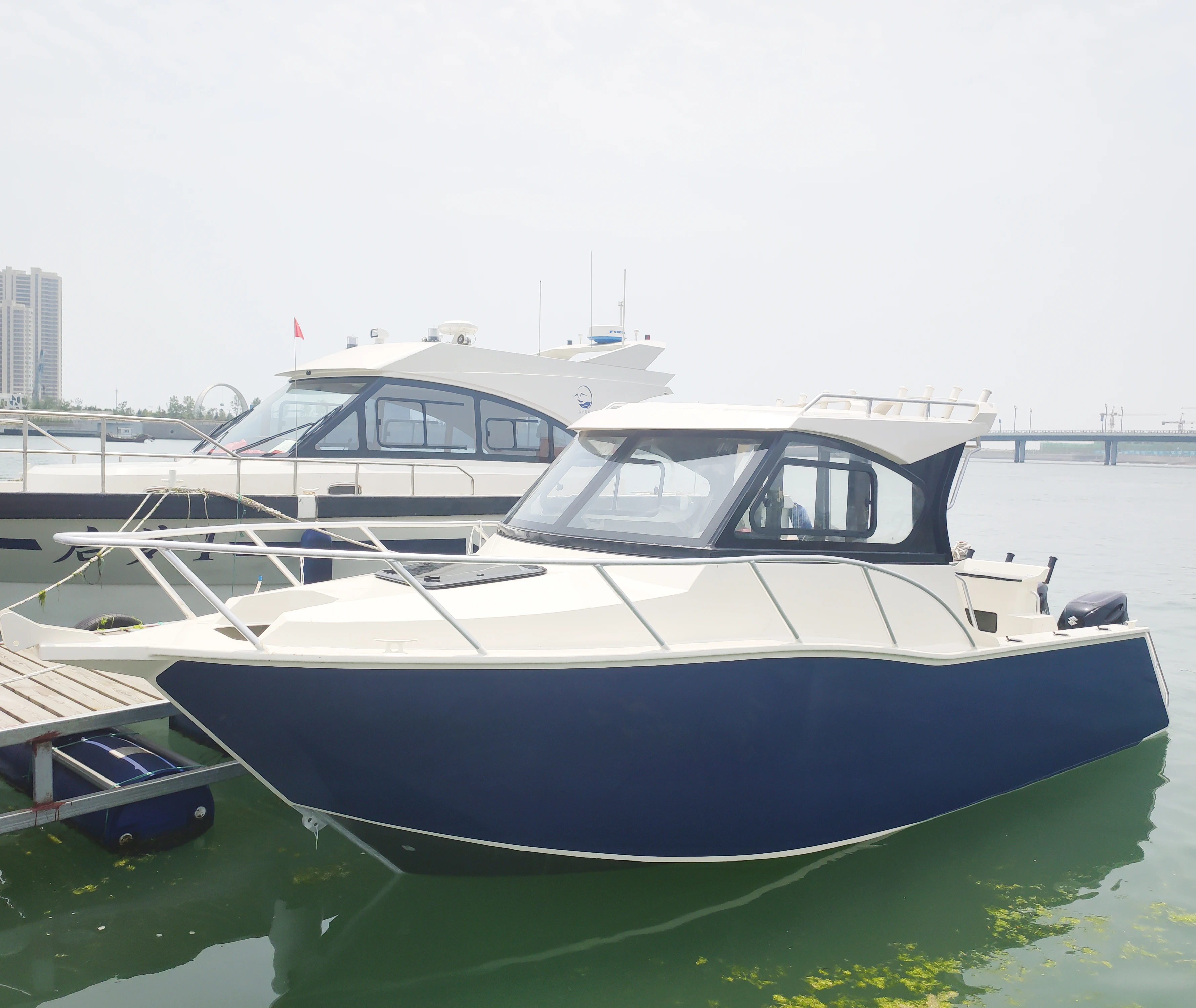 Profisher 7.5m Passenger fishing boat with engine aluminum boat brands center console boat