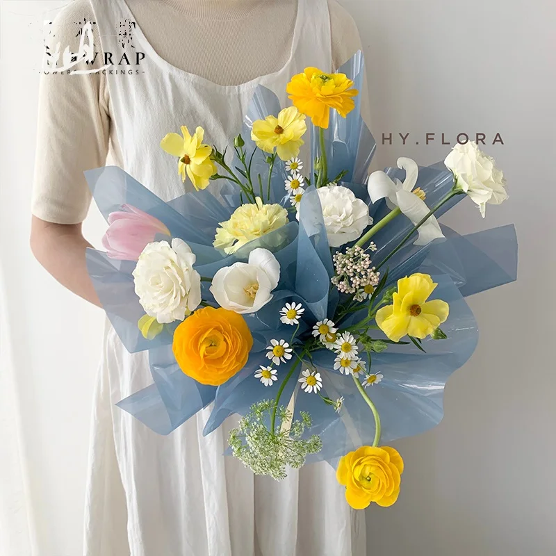 Cellophane colorful colorful plastic waterproof transparent fantasy bouquet gift wrap paper