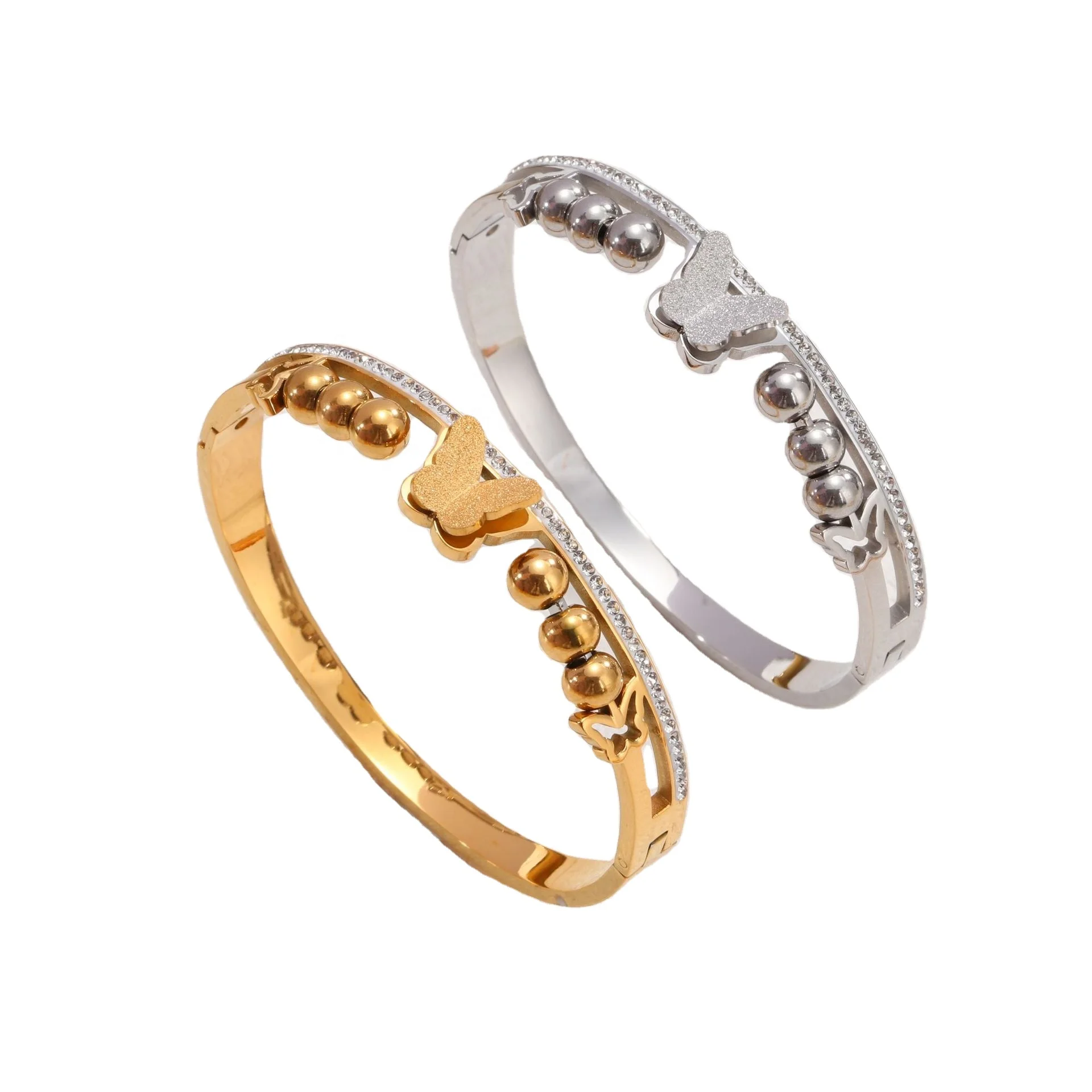 NEW  love design bangles 18k Gold Plated Luxury Stainless Steel Designer Jewelry Famous Brands Bangle for Women