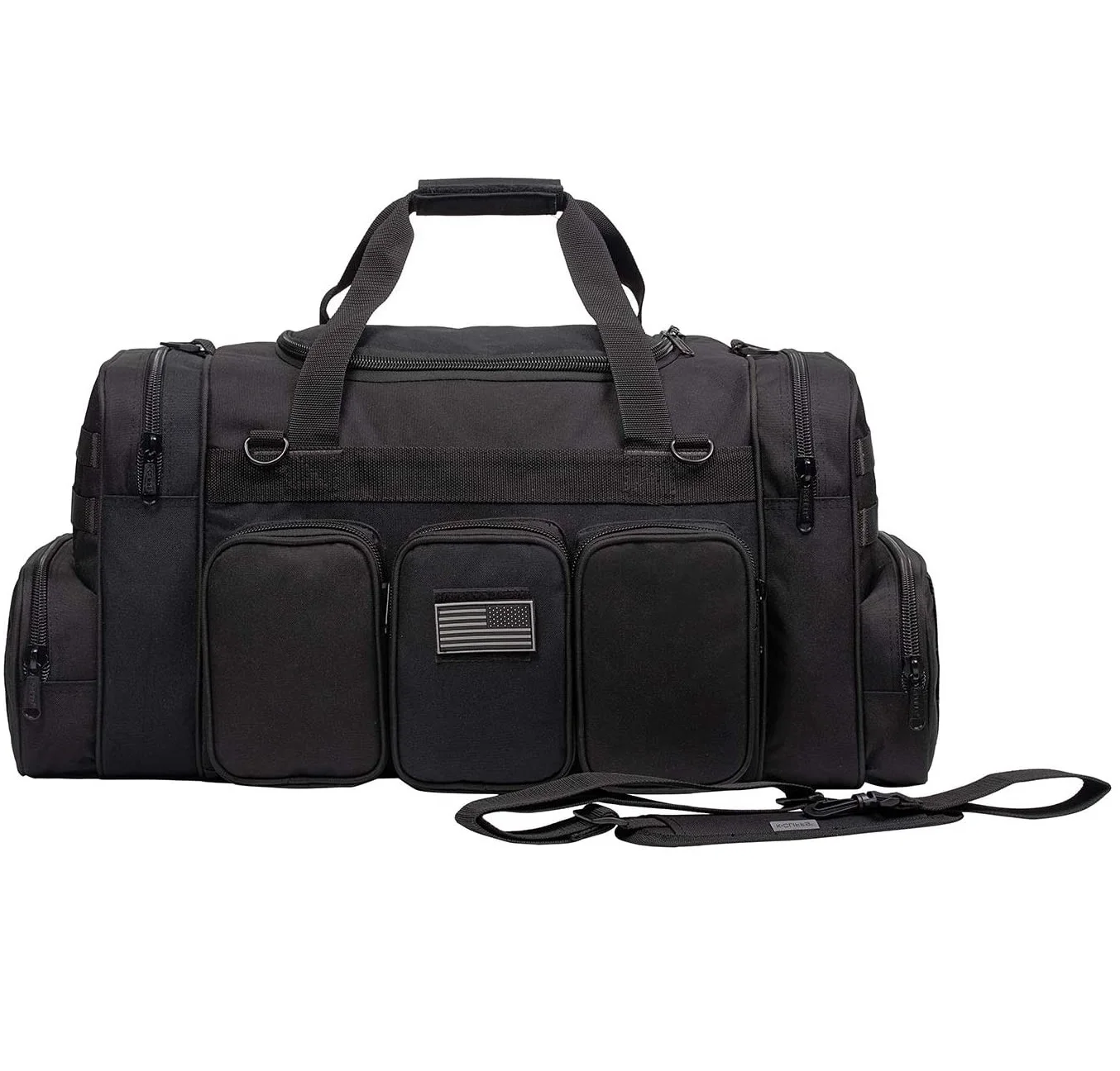 FREE SAMPLE 22 Inch Range Tactical Duffel Bag with US Flag Patch Lockable