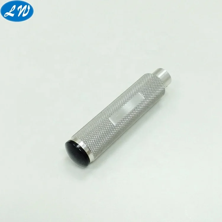 CNC aluminium rod turning machining aluminum hollow threaded rod