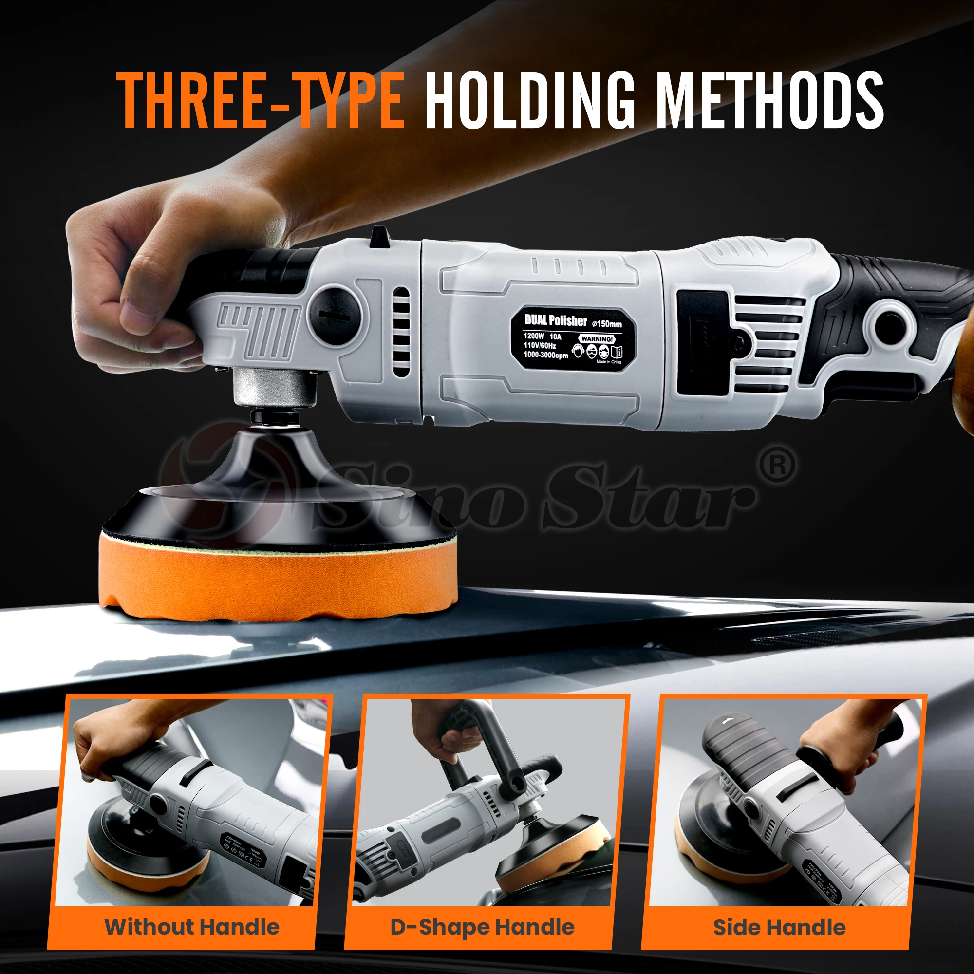 Best quality Professional Car Polisher 6-speed adjustable Car Rotary Polisher Machine for Car Detailing and Polishing