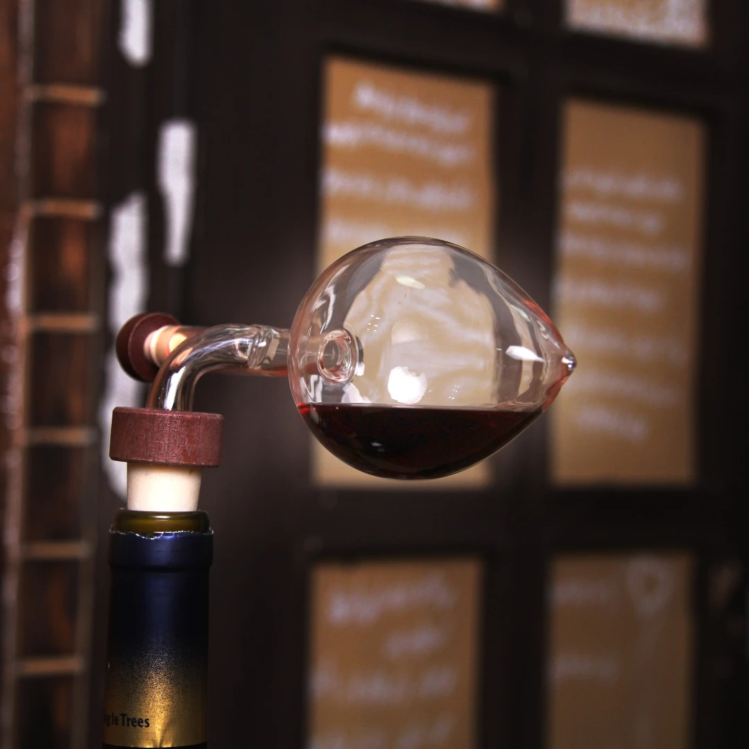 hand made glass wine aerator middle finger wine aerator