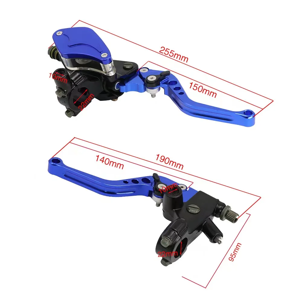 Motorcycle modified disc brake CNC side push brake upper pump power switch line electric motorcycle general