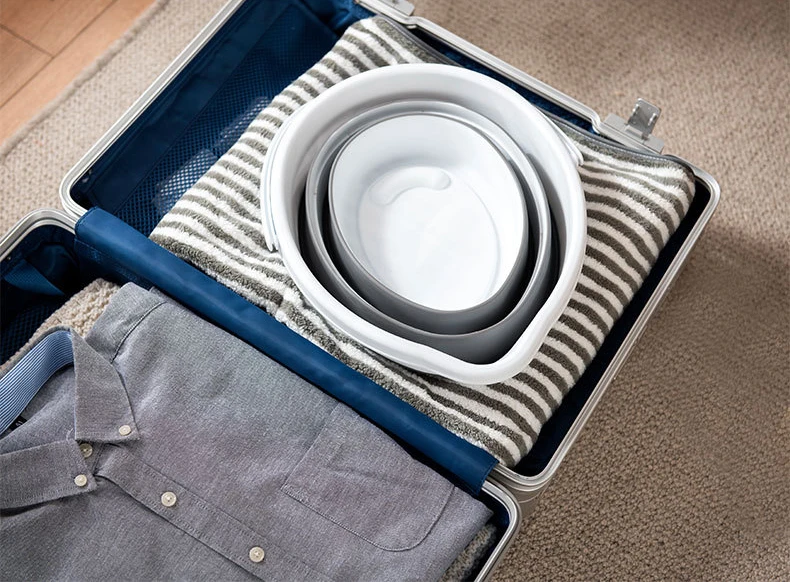 Manyou PP+TPE Material  Small Size 8L Round  Multifunctional  Foldable Portable Water Bucket for Gargening Car Washing