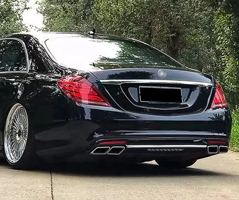 Upgrade S65 Body Kit Include Front Rear Bumper And Grille Auto Parts For Mercedes Benz S Class W222 2014-2020