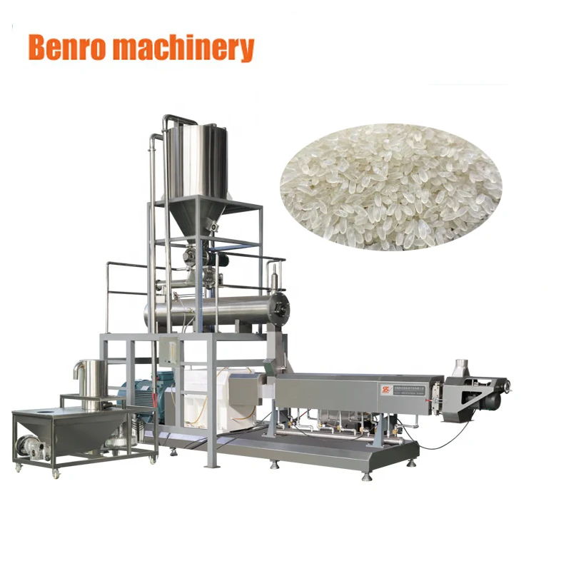 Nutritional Rice Flour Making Machine Fortified Rice Extruder Production Plant