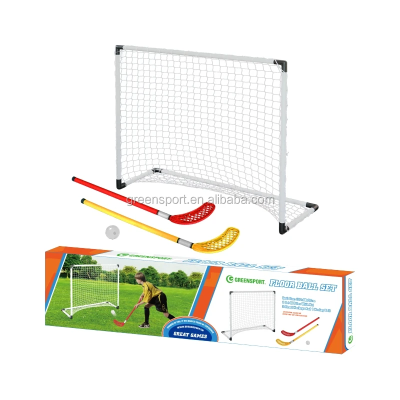 Лидер продаж, пластиковая цель хоккея включает в себя гол-столб и палочки для хоккея