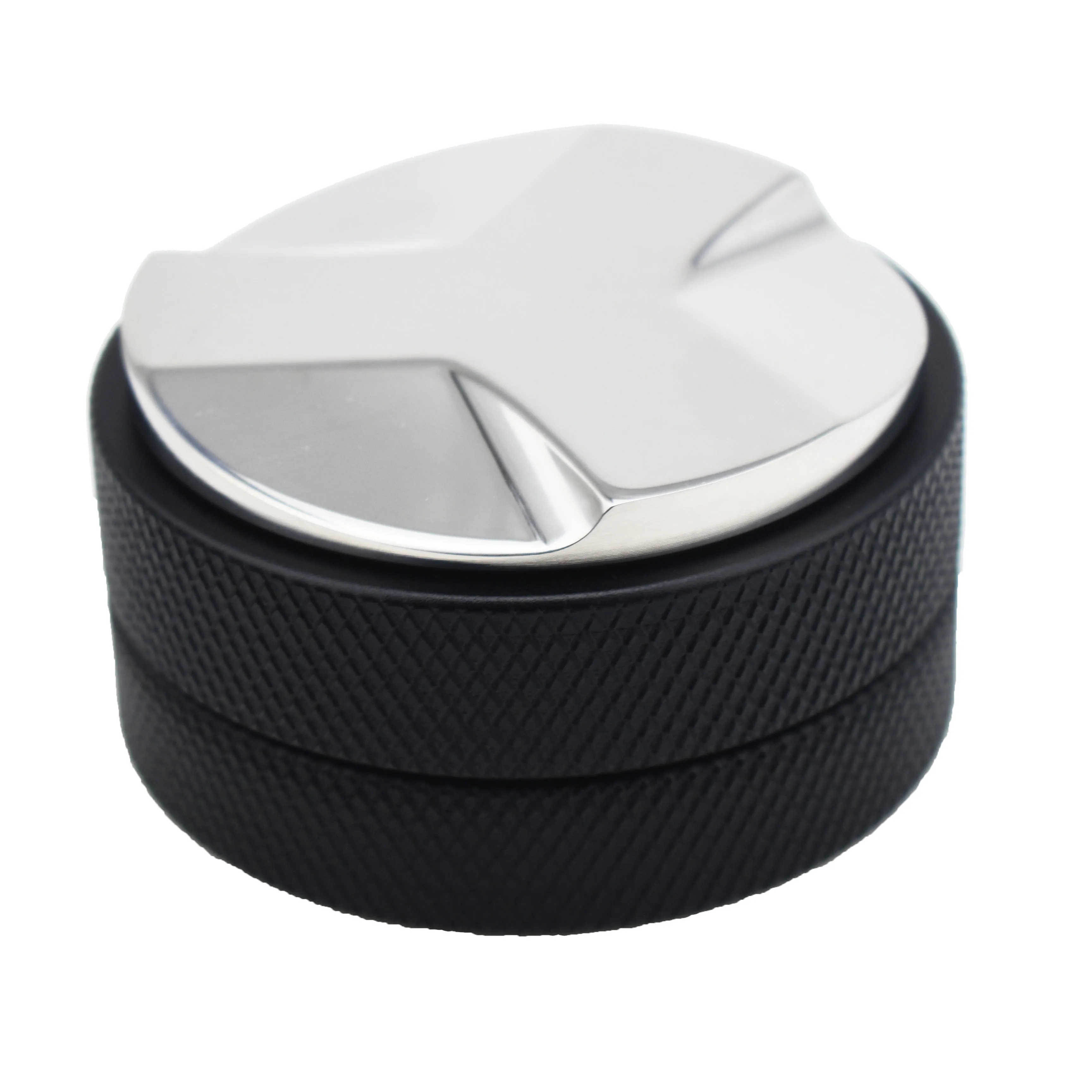 
High Quality Stainless Steel Flat Base Black Coffee Maker Machine Coffee Distri Butor Tamper 58mm Coffee Tamper Set 