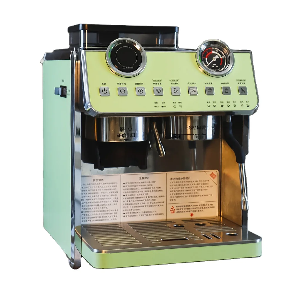 ZILONG Professional 20 BAR Espresso Coffee Machine with Programmable Brew System and Semi-Automatic Milk Frother