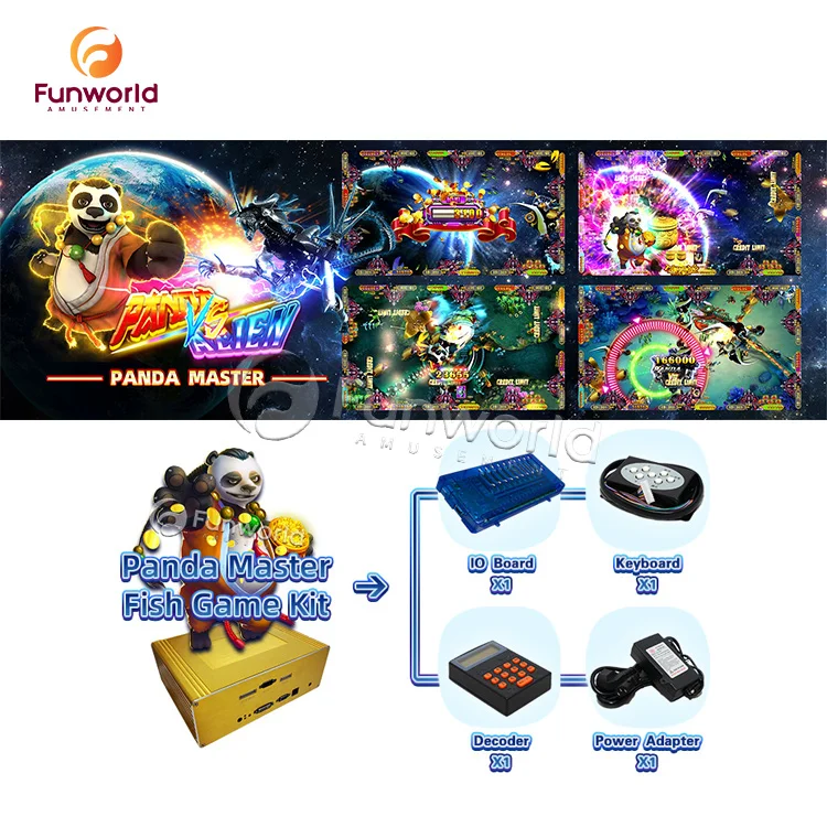 Надежный качественный игровой шкаф для рыбы серии Panda Master, игровой автомат для рыбалки с монетницей, игровой автомат для ловли рыбы