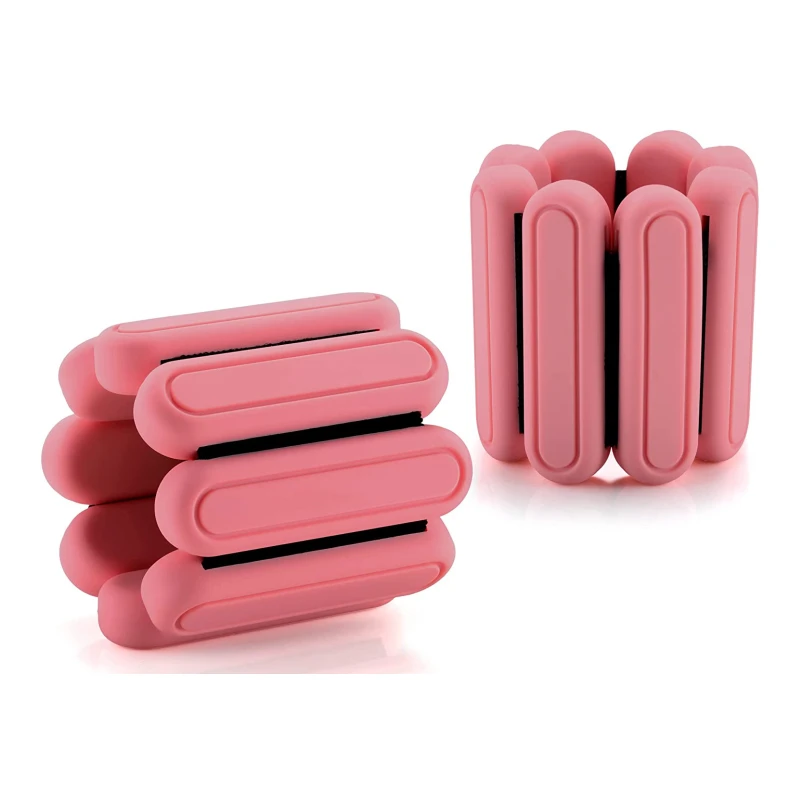 Wholesale Custom logo 2LB 4LB Workout Weights Ankle Bangles Fitness Exercise Silicone Adjustable Wearable Wrist Ankle Weights