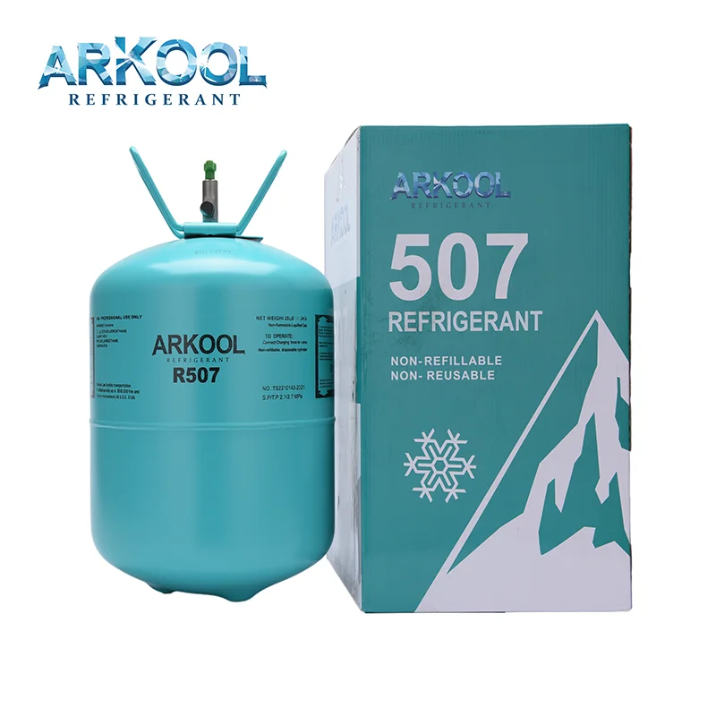 Refrigerant gas r134a,r410a in disposable cylinder