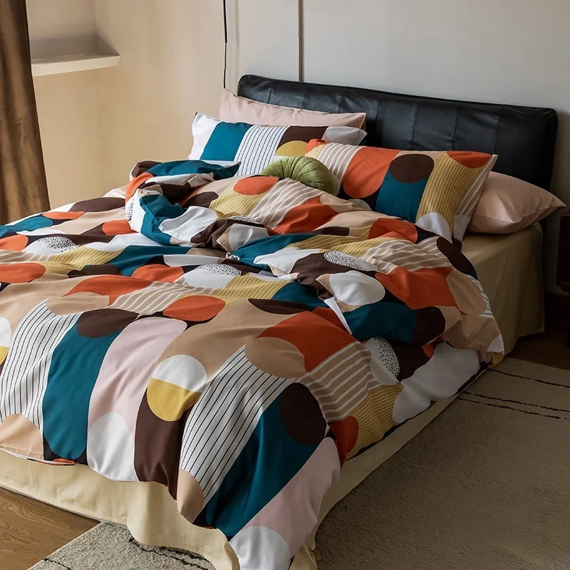 Manufactory Wholesale 100% Cotton Home Textile duvets down bedsheet bedding set comforter set