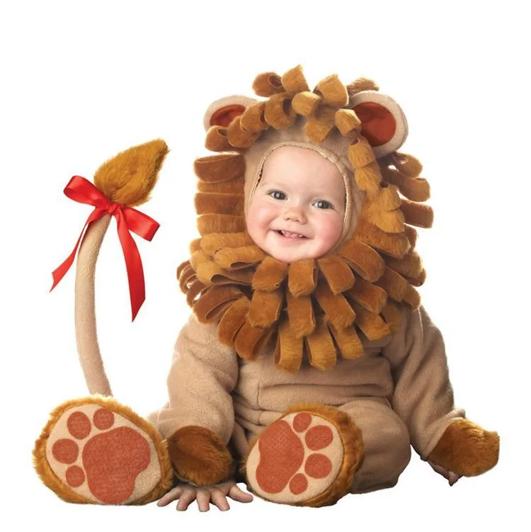 Unisex Baby Animal Costume Cartoon Penguin Outfit Baby One Piece Lion Rompers