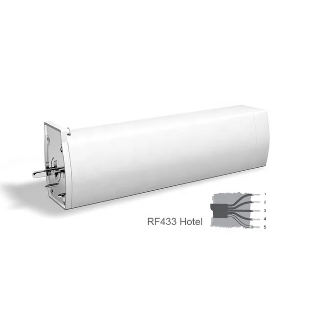 OEM 5 year  CE  Hotel school Project Low Noise 1.2 N.m RF 433  Smart curtain opener  Motorized  Electric Five wire Curtain motor