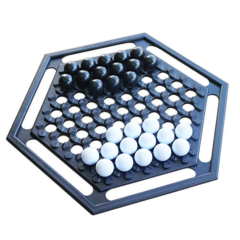 kids train chess game abalone game board with glass ball and plastic game chess board
