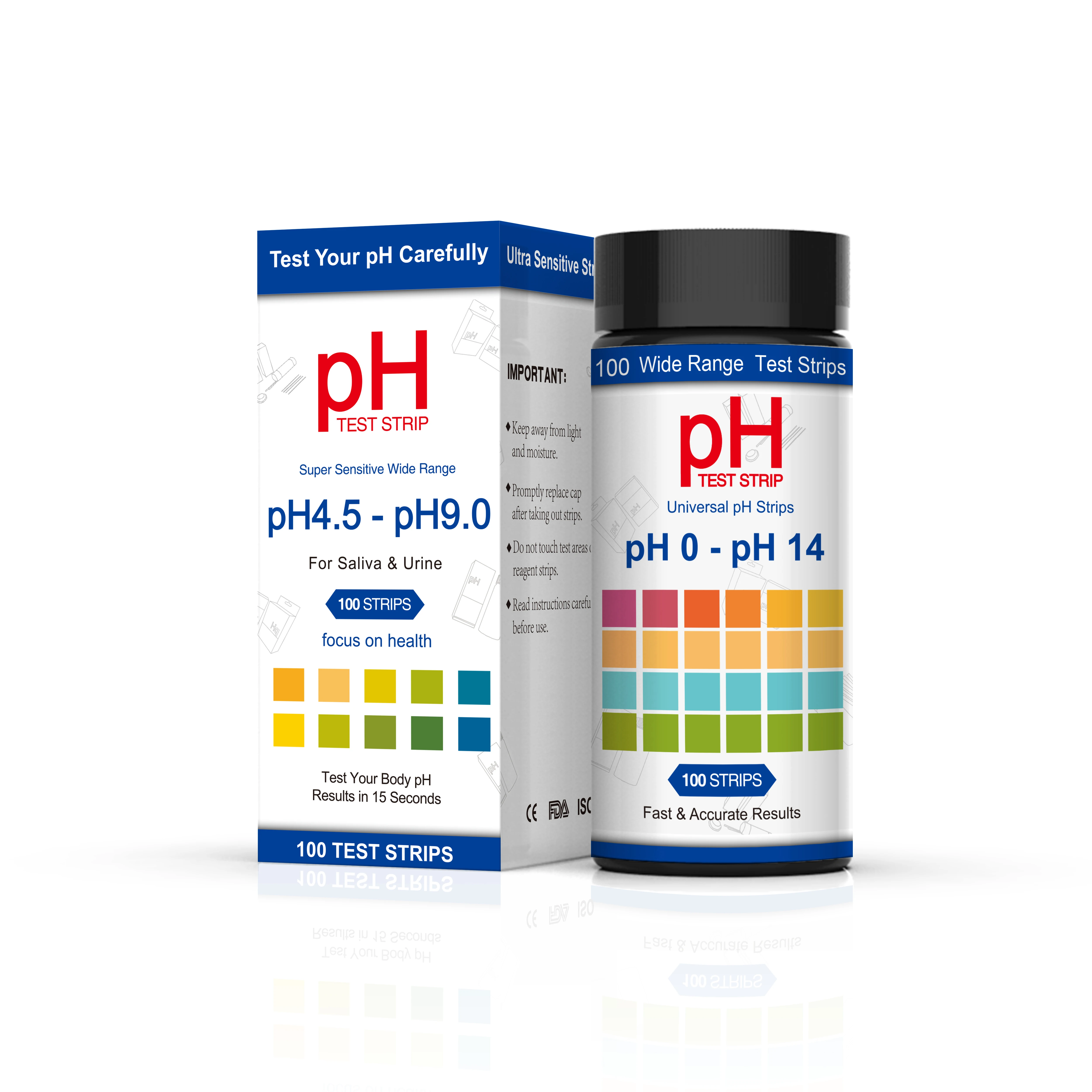 PH meters  saliva  urine ph test strip PH4.5-9.0 test strip gastric