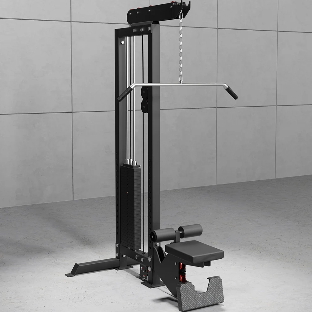 Commercial Gym Strength Lat Pulldown Low Row Machine High And Low Pull Station Trainer