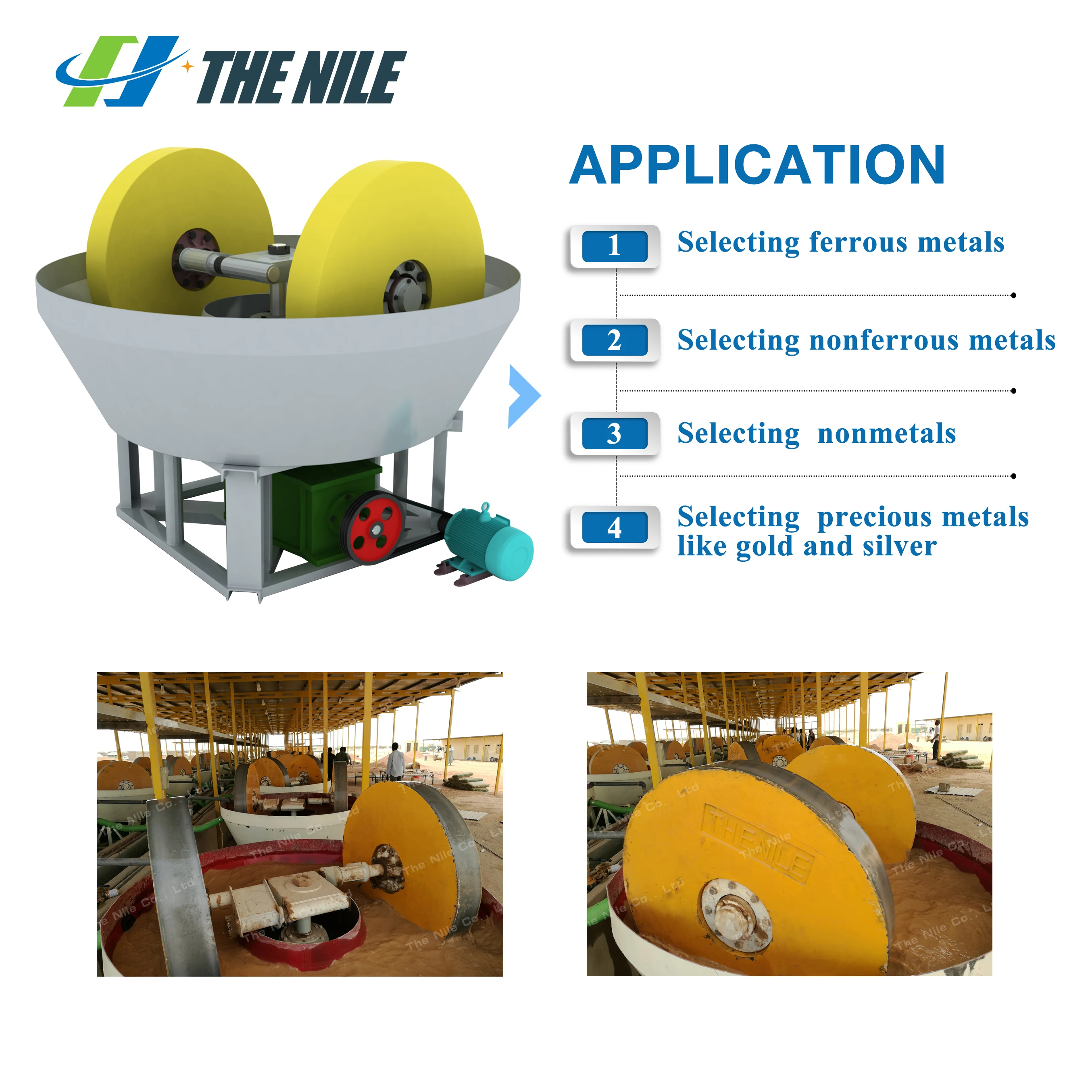 Pan Gold Chilean Mills Grinder Machine Wet Pan Mill