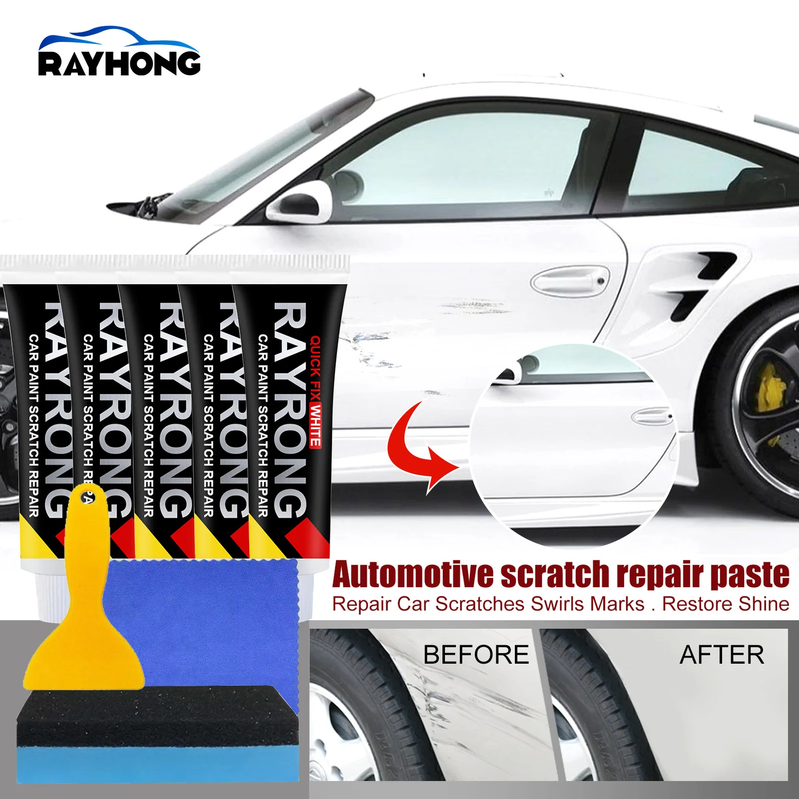 Car Styling Wax Scratch Repair Polishing Kit Auto Body Grinding Compound Paint Care Car Polish Cleaning Tools Anti Scratch Cream