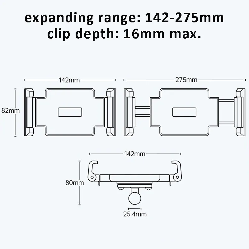 New 2024 products adjustable carbon fiber truck heavy duty suction cup mount car dashboard tablet holder