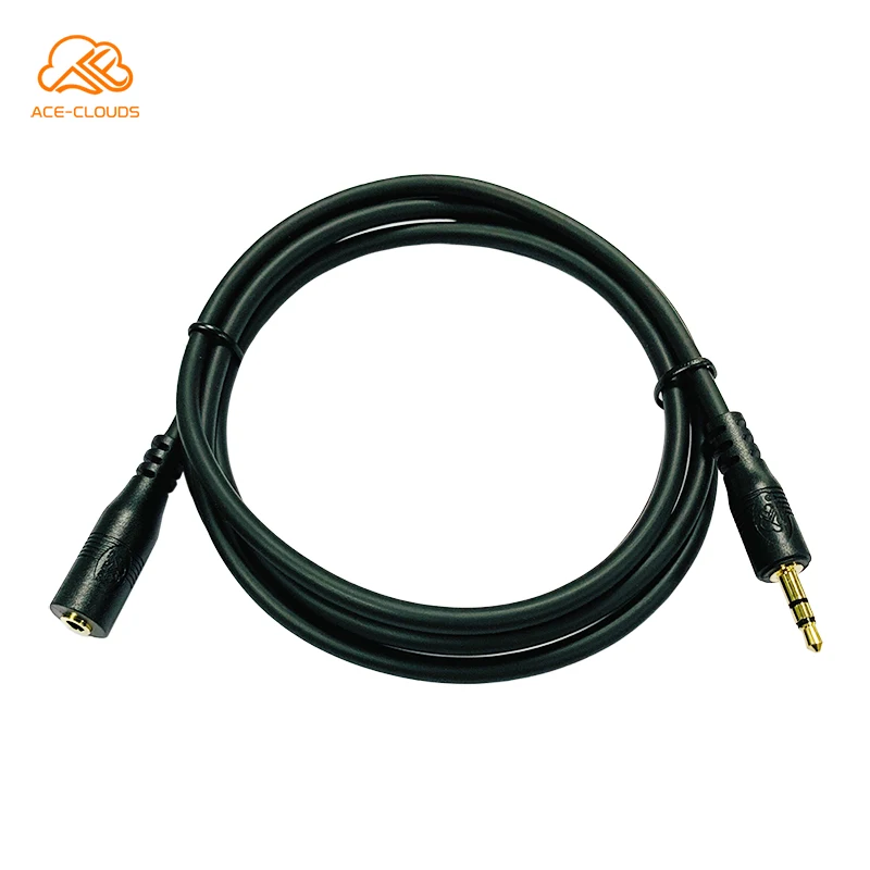 gold plated 3.5mm stereo jack male to female3.5 audio extension cable