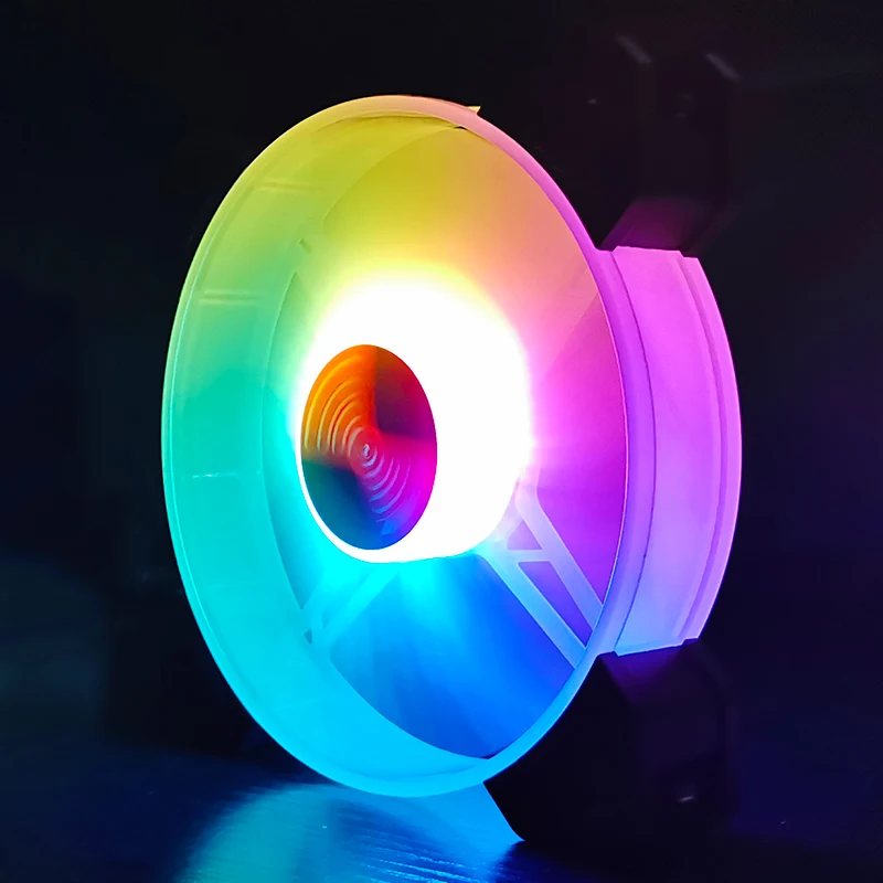 Кулер Coolmoon с нефритовым кольцом 120 мм RGB высококачественный кулер пультом дистанционного управления RF для корпуса игрового компьютера