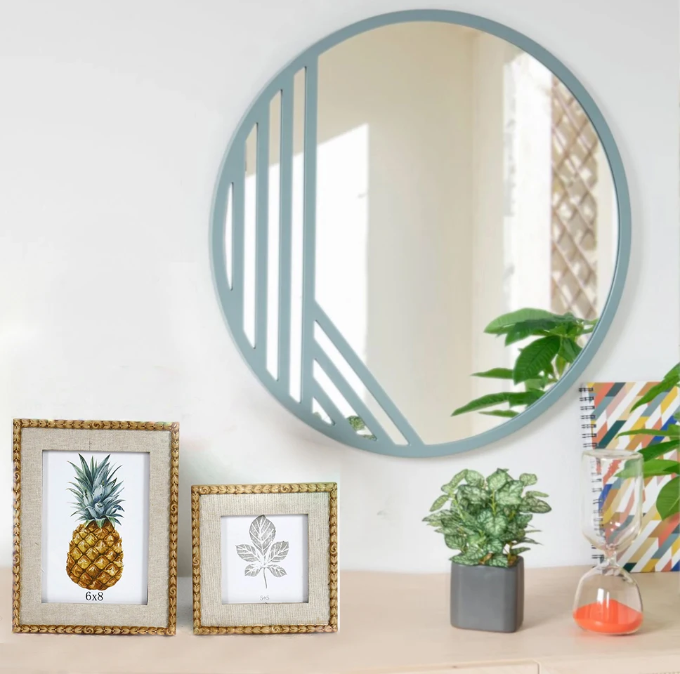 table photo frame metal custom popular modern creative butterfly home decor  golden metallic photo frame