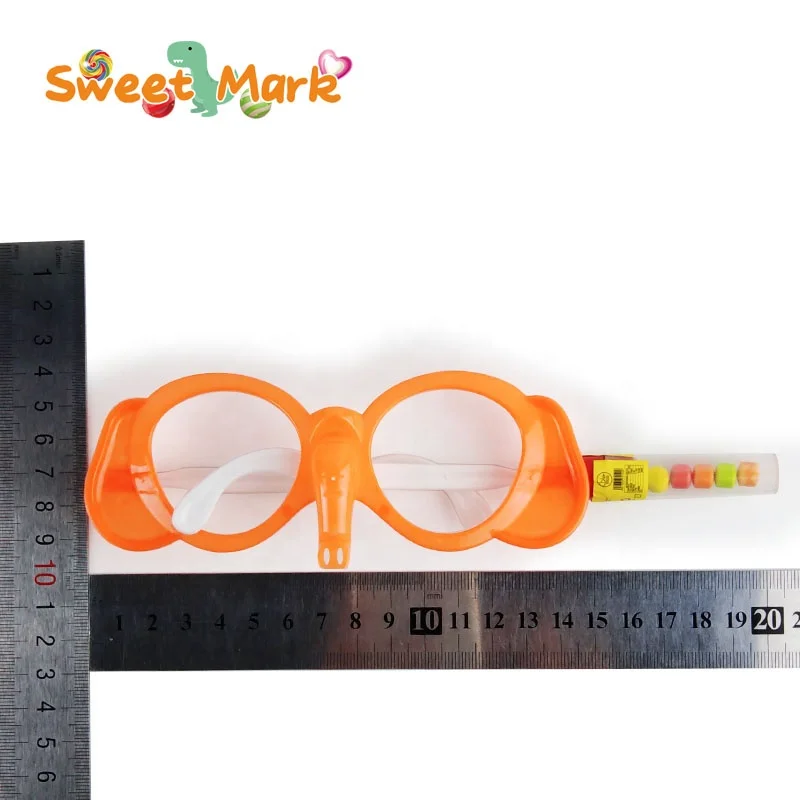 Plastic elephant nose shape glasses Toy Candy halal hard press candy
