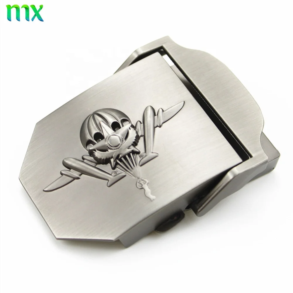 Fashion Nylon Canvas Webbing Belt Buckles Skull