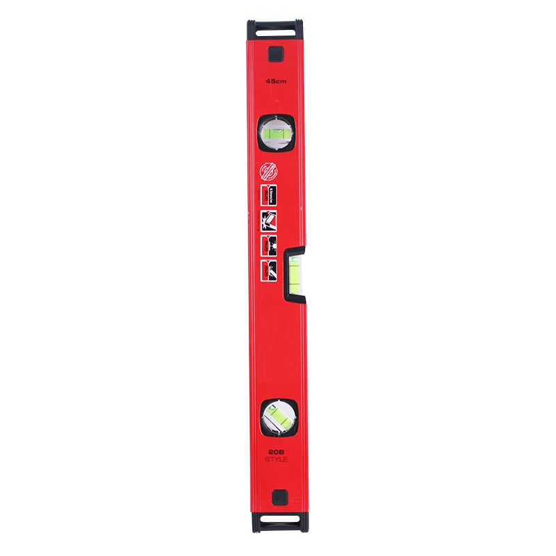 DEWEN China Factory Industrial Customized 3 Bubbles Factory Measuring Instruments Aluminum  Spirit Level
