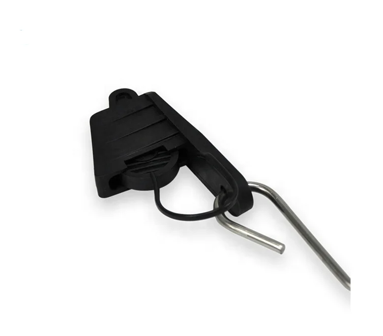 FTTH Telecom S Type Adjustable Aluminum Wedge Clamp Tension Clamp Drop Wire Clamp for Fiber Optic Cable Accessories