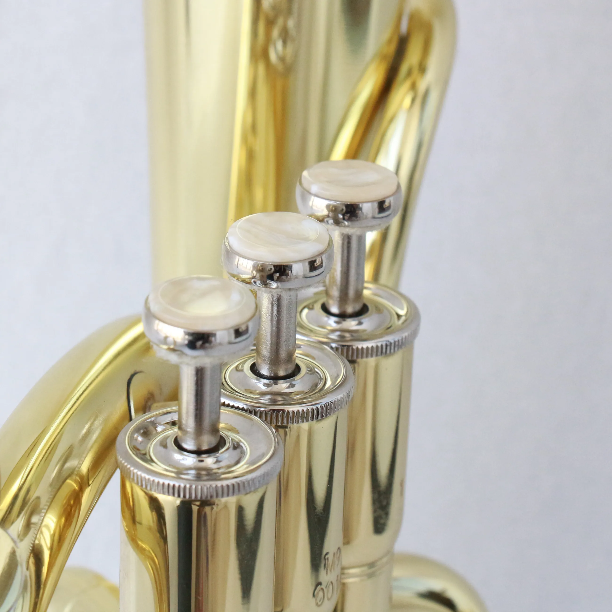 Musical instrument saxhorn chinese upgrade Eb tenor horn gold lacquered alto horn