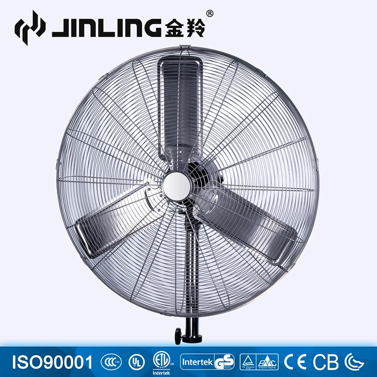 30inch Oscillating Heavy duty High Speed Metal blade workshop Industrial stand Pedestal fan 120V