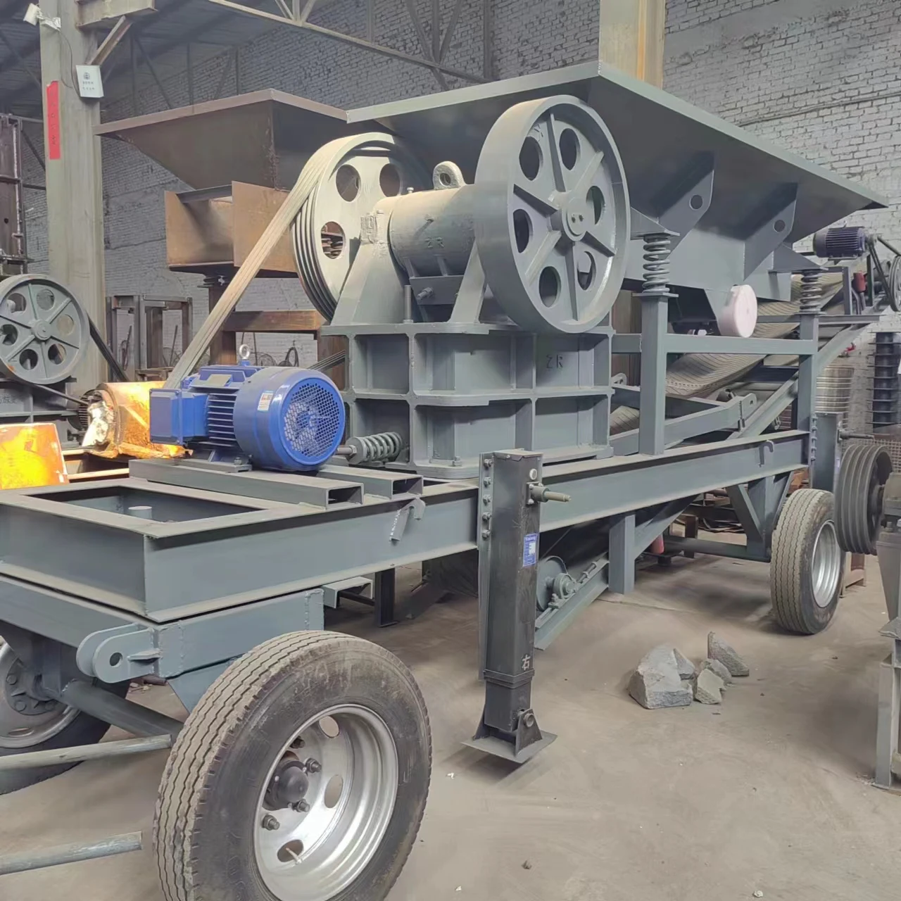 The most popular highquality customizable plate rock-concrete gravel one-time molding and sieve jaw crusher sand production line