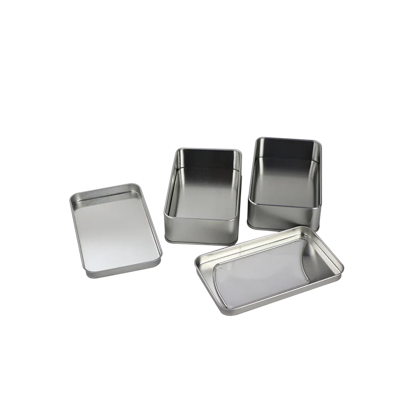 Размер 135*80*50 мм Оптовая Продажа с фабрики печать на заказ Квадратная Металлическая жестяная коробка упаковка крышкой окна для хранения продуктов