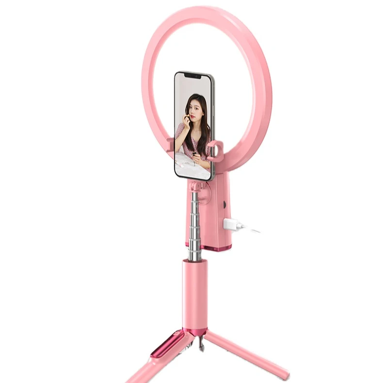 2023 new phantom selfie live broadcast live broadcast ring fill light mobile phone bracket tripod wireless selfie stick