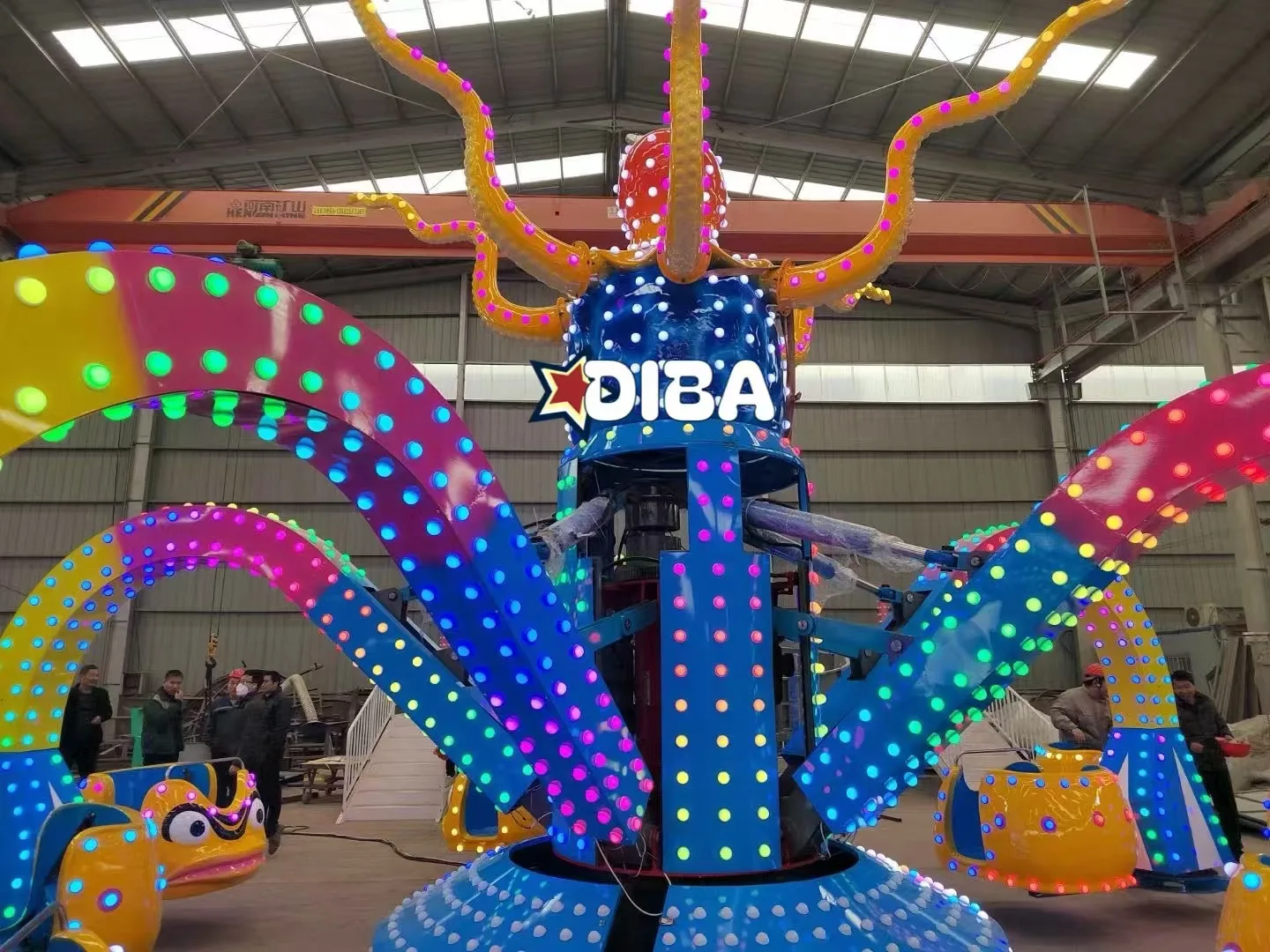 Manufacturer popular Commercial play game carnival rides amusement attraction extreme ride big octopus ride for sale