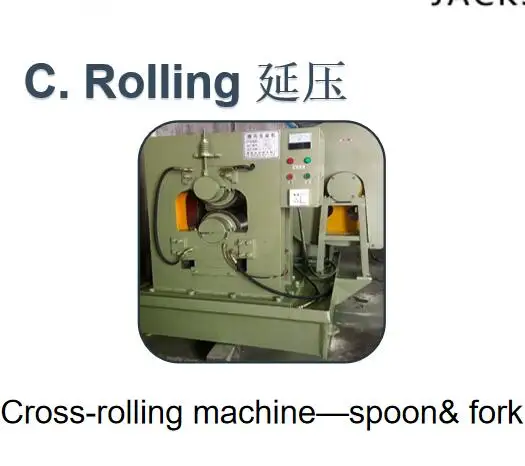 
JS Automatic Stainless Steel Cutlery Spoon Fork Knife Cross-rolling Machine 